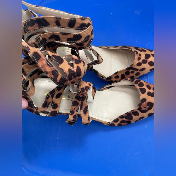 Anne‎ Michelle strappy Leopard Heel NWOT SIZE 10 - Picture 10 of 12